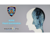 The picture shows the badge of the police department of New York next to a silhouette of a head in white and another silhouette in marbled blue. The words on the image say NYPD Psych Examination, Disqualification Appeals.